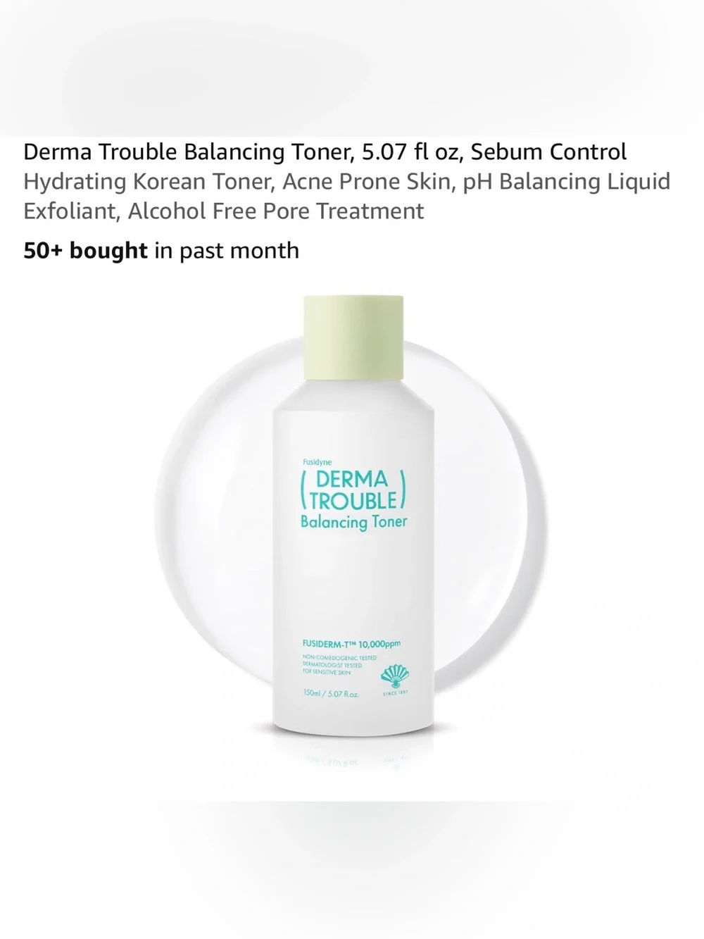 FUSIDYNE DERMA TROUBLE Balancing Toner & Serum NEW dermatologist Tested